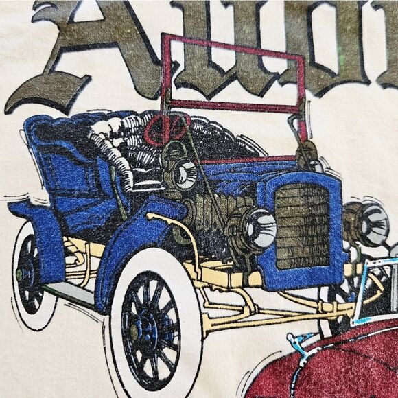 Vintage 1980's Auburn Cord Duesenberg Classic Car Museum Graphic Tee T-Shirt L - Picture 5 of 10